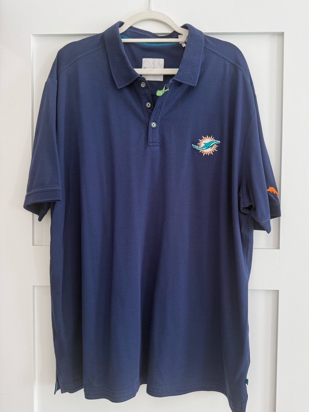 Tommy Bahama Miami Dolphins Knit Polo.  Size XXL